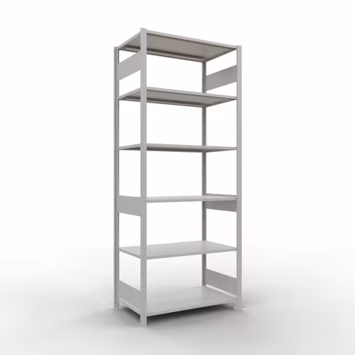 Figure n° 12 de l'article étagère de base, système d'étagères enfichables MULTIplus85, 2500 x 1000 x 600 mm, 6 étagères, gris clair RAL 7035 du groupe de produits système enfichable de la marque Schulte Lagertechnik