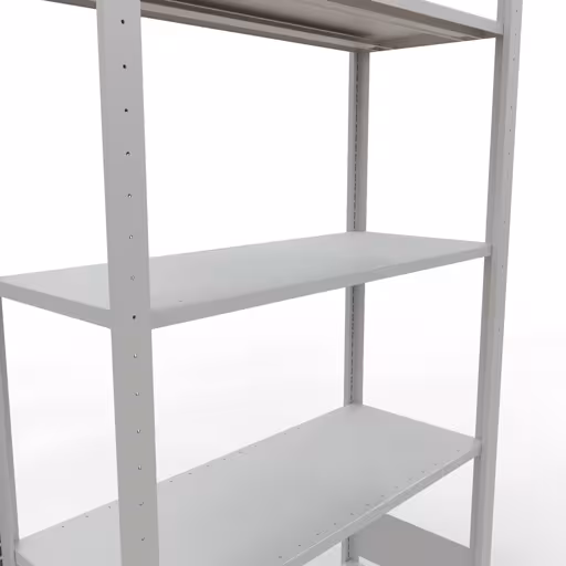 Étagère de base, étagère, système enfichable MULTIplus85, 2000 x 1000 x 400 mm, 5 étagères, RAL 7035 gris clair de Schulte Lagertechnik de la catégorie système enfichable