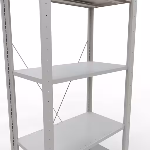 Image supplémentaire de l'article Étagère de base, étagère, système enfichable MULTIplus150, 2000 x 750 x 400 mm, 5 étagères, traverse, RAL 7035 gris clair à partir de l'étagère de base