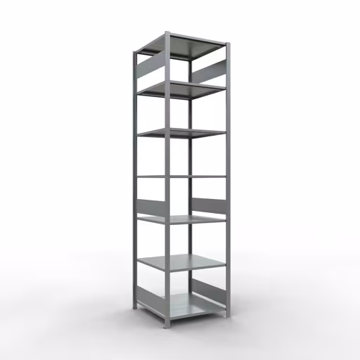Étagère de base, étagère, système enfichable MULTIplus150, 3000 x 750 x 800 mm, 7 étagères, galvanisée de la marque Schulte Lagertechnik de la gamme de produits du système enfichable