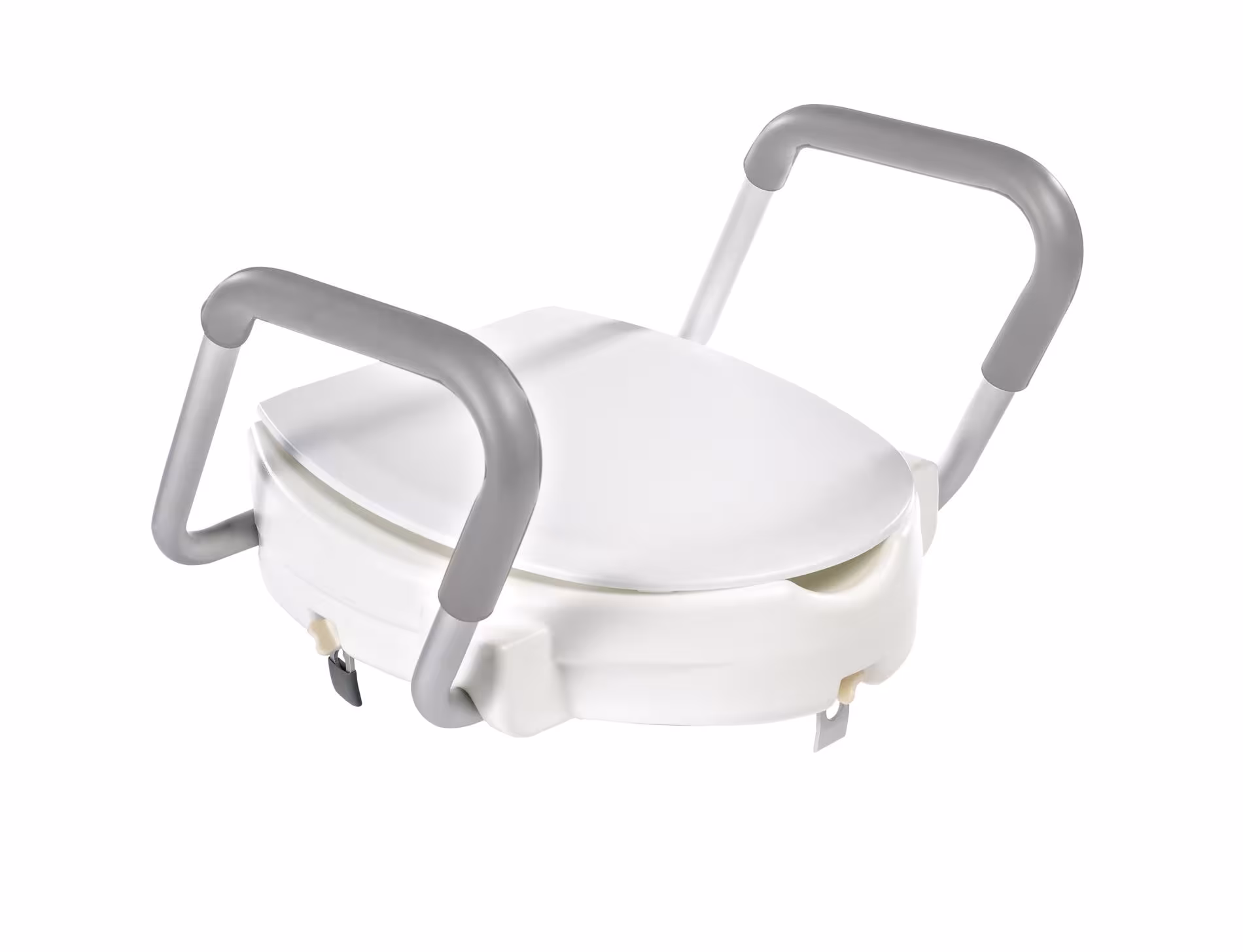 WC-Sitzerhöhung Sam ca. 10 cm, weiß, mit Armlehnen aus der Kategorie WC-Sitze mit der Artikelnummer A0072001