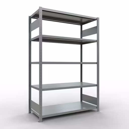 Figure n° 12 de l'article étagère de base, étagère, système enfichable MULTIplus250, 2000 x 1300 x 600 mm, 5 étagères, galvanisé du groupe de produits système enfichable de Schulte Lagertechnik