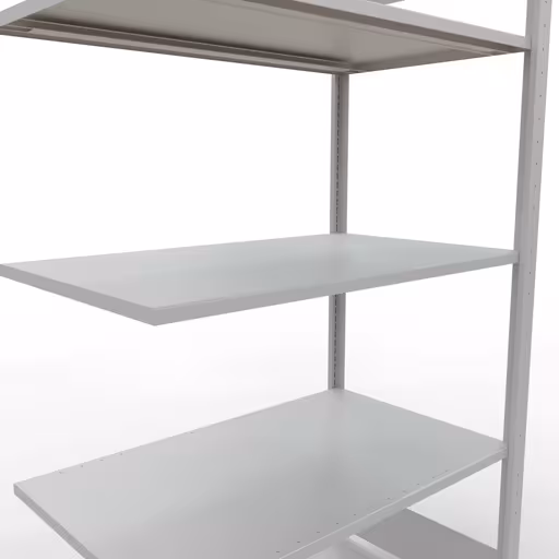 Figure n° 14 de l'article étagère complémentaire, étagère à étagères, système enfichable MULTIplus85, 2000 x 1000 x 600 mm, 5 étagères, gris clair RAL 7035 du groupe de produits système enfichable de la marque Schulte Lagertechnik