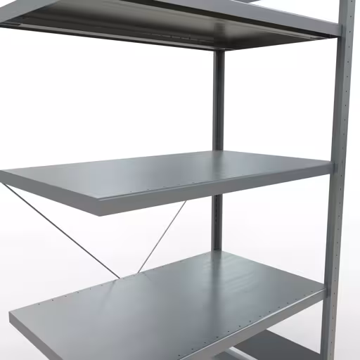 Figura n. 14 dell'articolo scaffale aggiuntivo, scaffale a scaffale, sistema a innesto MULTIplus330, 2000 x 1000 x 600 mm (AxLxP), 5 ripiani, traversa, zincato del gruppo di prodotti sistema a innesto della marca Schulte Lagertechnik