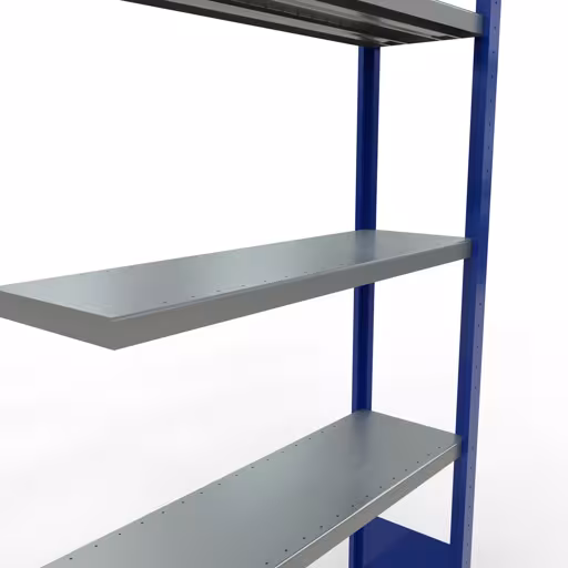 Figure n° 13 de l'article, système d'étagères enfichables MULTIplus250, 2000 x 1000 x 300 mm, 5 étagères, RAL 5010 bleu gentiane/galvanisé du groupe de produits système enfichable de Schulte Lagertechnik