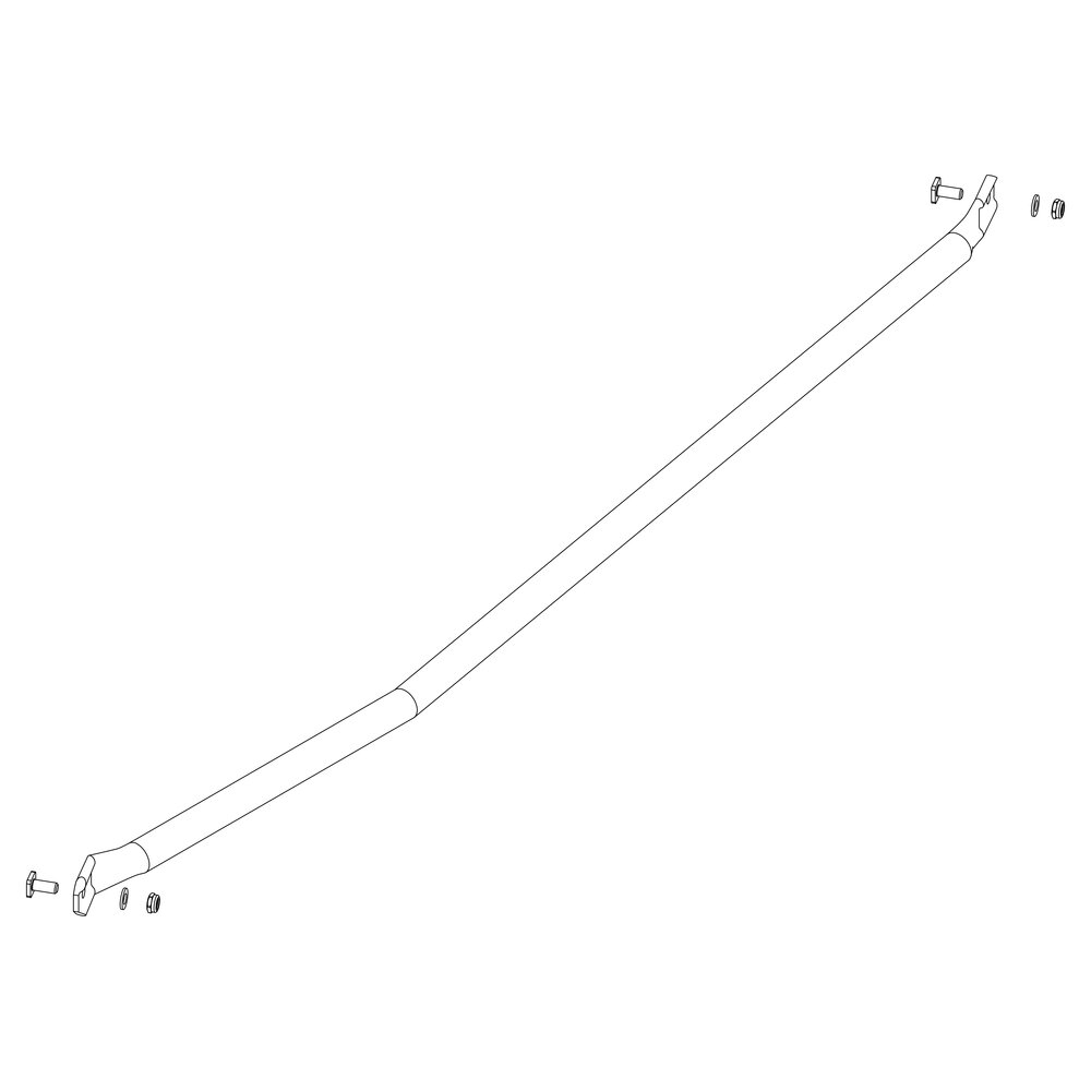Renfort de marche Munk pour escaliers à plateforme, kit de montage inclus, de Günzburger Steigtechnik Renfort de marche Munk pour escaliers à plateforme, kit de montage inclus, catégorie « Escaliers à plateforme », référence 800004