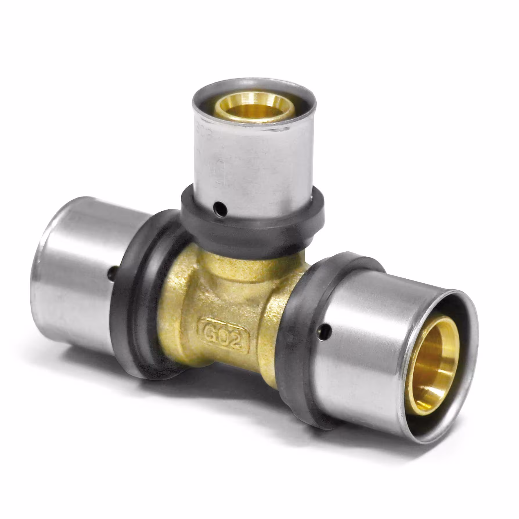 Press-T-Stück Mittelabgang reduziert von Pipetec Press-T-Stück Mittelabgang reduziert aus der Kategorie Pressfittings