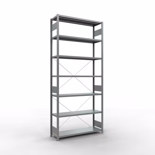 Figure n° 14 de l'article étagère de base du système enfichable 3000x1300x400 mm, type 250 kg, galvanisée du groupe de produits du système enfichable de la marque Schulte Lagertechnik