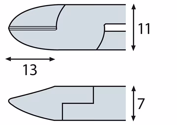 Pince coupante électronique ESD avec plaquette, ELORA-4730-M E 2K de la catégorie pince coupante avec le GTIN 4022989128694 Pince coupante électronique ESD avec plaquette, ELORA-4730-M E 2K de la marque ELORA de la gamme de pinces