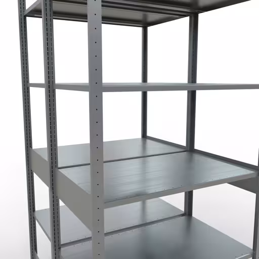 Image du produit n° 16 de l'article Étagère de base, étagère double, étagère système enfichable MULTIplus150, 2500 x 1000 x (2x600) mm (HxLxP), 2x6 étagères, barres de longueur, galvanisé Figure n° 16 de l'article étagère de base, étagère double, système d'étagères enfichables MULTIplus150, 2500 x 1000 x (2x600) mm, 2x6 étagères, galvanisées du groupe de produits étagères de la marque Schulte Lagertechnik