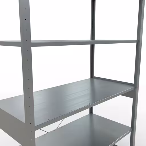 Une autre vue de l'article étagère de base du système enfichable 2500x1300x600 mm, type 150 kg, galvanisée de la catégorie du système enfichable