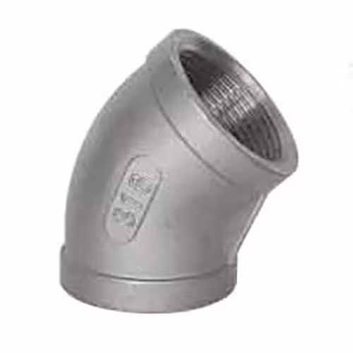 Atusa angle en acier inoxydable 45° IT-IG n° 120, raccords filetés en acier inoxydable, réf. I1206006