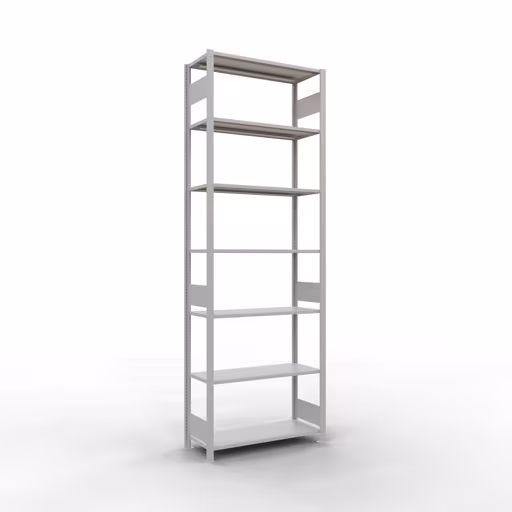 Figura n. 11 dell'articolo scaffale base, scaffale, sistema a innesto MULTIplus85, 3000 x 1000 x 400 mm (AxLxP), 7 ripiani, barre longitudinali, RAL 7035 grigio chiaro del gruppo di prodotti sistema a innesto della marca Schulte Lagertechnik