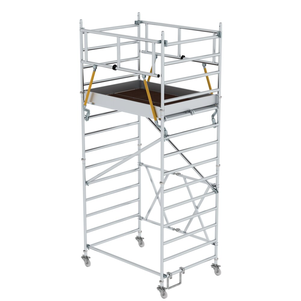 Impalcatura pieghevole Munk SG 1,35 x 1,80 m, altezza piattaforma 3,2 m, di Günzburger Steigtechnik Ponteggio pieghevole Munk SG 0,75 x 1,80 m della categoria ponteggi pieghevoli con codice articolo 115224