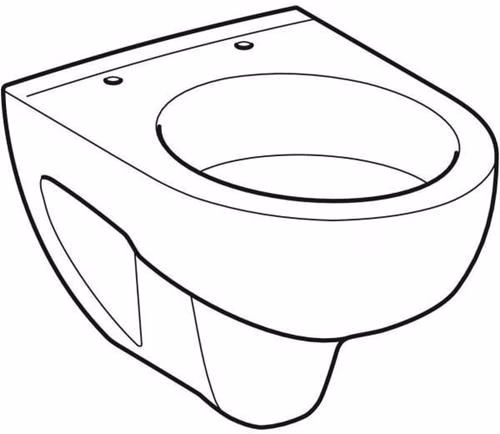 Geberit Renova Compact, WC suspendu, chasse d'eau basse profondeur, saillie réduite 48cm, blanc