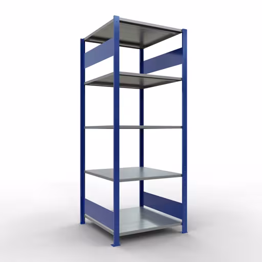 Image du produit n° 15 de l'article étagère de base, système enfichable MULTIplus150, 2000 x 750 x 800 mm, 5 étagères, RAL 5010 bleu gentiane/galvanisé/galvanisé de la gamme de produits du système enfichable de la marque Schulte Lagertechnik