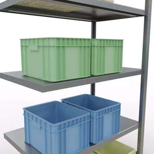 Scaffali aggiuntivi, scaffalature, sistema a innesto MULTIplus250, 2000 x 1000 x 600 mm (AxLxP), 5 ripiani, barre longitudinali, zincato della categoria scaffali aggiuntivi con GTIN 4004514283795 Scaffali aggiuntivi, scaffali, sistema a innesto MULTIplus250, 2000 x 1000 x 600 mm (AxLxP), 5 ripiani, barre longitudinali, zincato della marca Schulte Lagertechnik dalla gamma di prodotti dei sistemi a innesto