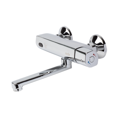 Miscelatore termostatico per lavabo Rada Tec 500 con bocca corta da 150 mm di Rada Armaturen Miscelatore termostatico per lavabo Rada Tec 500 con bocca corta da 150 mm della categoria miscelatori per lavabo con il numero di articolo 1.1929.110