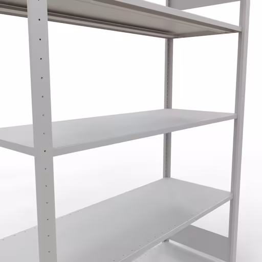 Étagère de base, étagère, système enfichable MULTIplus150, 2000 x 1300 x 500 mm, 5 étagères, RAL 7035 gris clair de Schulte Lagertechnik de la gamme de produits du système enfichable