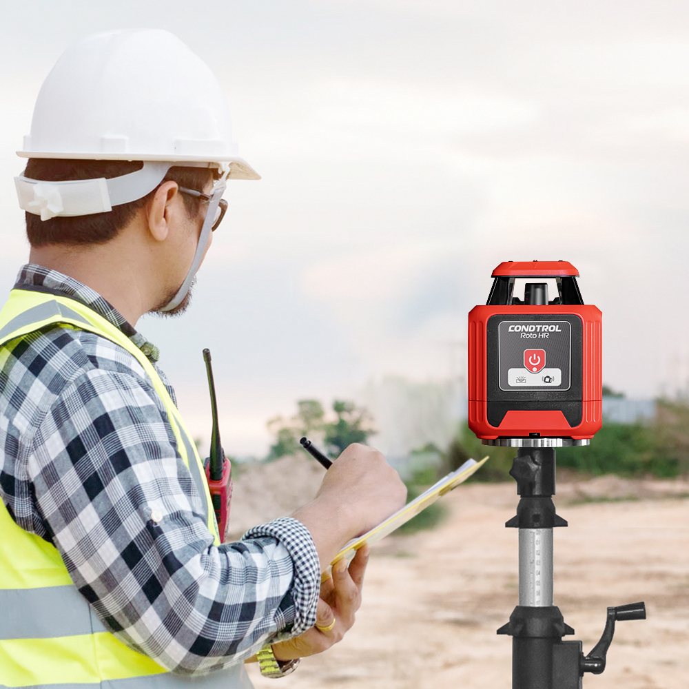 Ohne Text 847754 Horizontaler Rotationslaser mit ROTEM Laserstrahl Roto HR