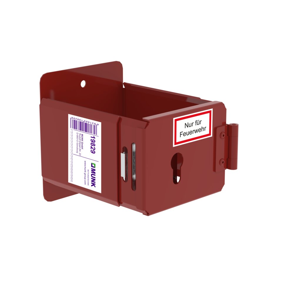 Portascala Munk, verniciato a polvere RAL 3000, per semicilindri profilati in cantiere della Günzburger Steigtechnik Supporto per scala Munk, verniciato a polvere RAL 3000, per semicilindri profilati in loco, della categoria scale speciali, prodotti professionali, numero articolo 019829.