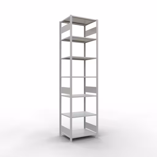 Immagine del prodotto n. 13 dell'articolo scaffale base, sistema a innesto per ripiani MULTIplus150, 3000 x 750 x 600 mm, 7 ripiani, RAL 7035 grigio chiaro dalla gamma di prodotti per sistemi a innesto della marca Schulte Lagertechnik