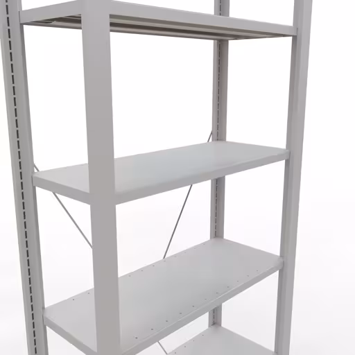 Figura n. 12 dell'articolo scaffale base, scaffale per ufficio, sistema a innesto MULTIplus85, 2300 x 750 x 300 mm, 7 ripiani, , , grigio chiaro del gruppo di prodotti scaffali per ufficio della marca Schulte Lagertechnik