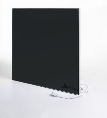 Chauffage infrarouge en verre noir 450 watts, 0620x620x25 mm de GeMeTherm Verre chauffant infrarouge noir de la catégorie Chauffages et panneaux infrarouges avec le numéro d'article IHP-GS-0450