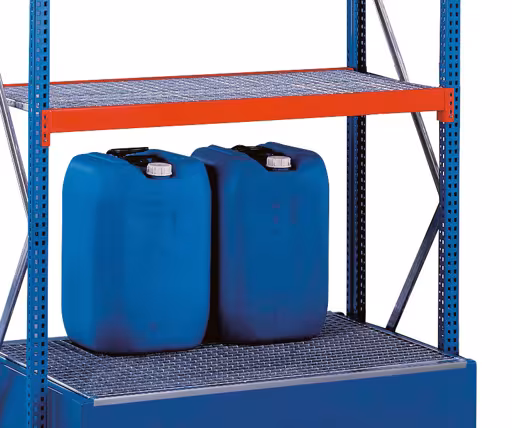 Figura n. 7 dell'articolo Set di scaffali ambientali W 100, scaffale base, 2000 x 1250 x 600 mm, blu/arancione/zincato del gruppo di prodotti scaffali a grande campata della marca Schulte Lagertechnik