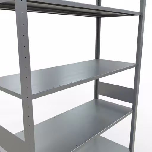Image du produit n° 6 de l'article étagère de base, étagère, système enfichable MULTIplus150, 3000 x 1300 x 500 mm, 7 étagères, galvanisé de la gamme de produits du système enfichable de Schulte Lagertechnik