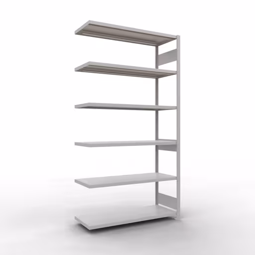 Figura n. 13 dell'articolo scaffale aggiuntivo, scaffale a scaffale, sistema a innesto MULTIplus250, 2500 x 1300 x 500 mm, 6 ripiani, RAL 7035 grigio chiaro del gruppo di prodotti sistema a innesto della marca Schulte Lagertechnik