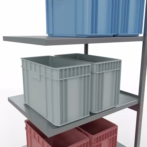 Immagine del prodotto n. 15 dell'articolo Scaffale aggiuntivo, scaffale a scaffale, sistema a innesto MULTIplus250, 3000 x 1000 x 800 mm (AxLxP), 7 ripiani, barre longitudinali, zincato Figura n. 15 dell'articolo scaffale aggiuntivo, scaffale a scaffale, sistema a innesto MULTIplus250, 3000 x 1000 x 800 mm (AxLxP), 7 ripiani, barre longitudinali, zincato del gruppo di prodotti sistema a innesto della marca Schulte Lagertechnik