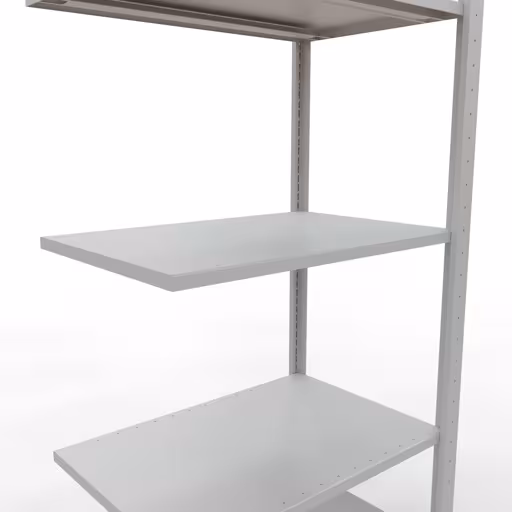 Image du produit n° 6 de l'article étagère complémentaire, étagère à étagères, système enfichable MULTIplus150, 2000 x 750 x 500 mm, 5 étagères, RAL 7035 gris clair de la gamme de produits du système enfichable de Schulte Lagertechnik