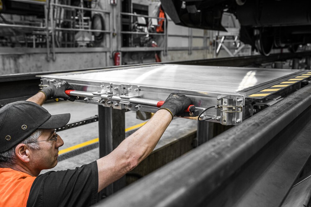 Munk Gleispodest fahrbar