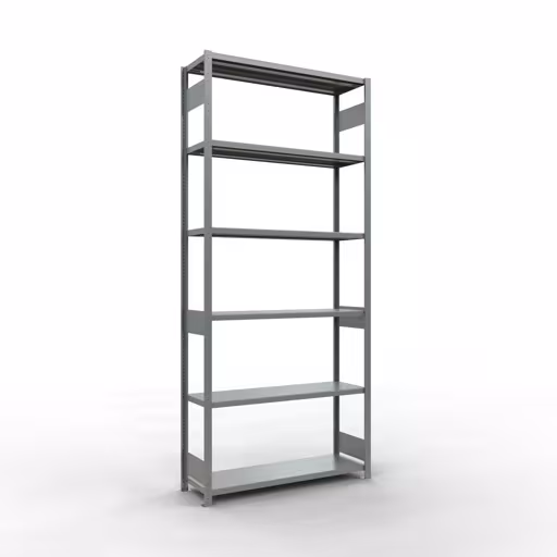 Figura n. 14 dell'articolo scaffale base, scaffale, sistema a innesto MULTIplus250, 3000 x 1300 x 400 mm (AxLxP), 7 ripiani, barre longitudinali, zincato del gruppo di prodotti sistema a innesto della marca Schulte Lagertechnik