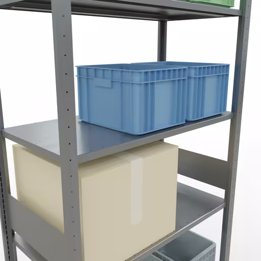 Figure n° 14 de l'article étagère de base, système d'étagères enfichables MULTIplus85, 3000 x 1000 x 500 mm, 7 étagères, galvanisées du groupe de produits système enfichable de la marque Schulte Lagertechnik