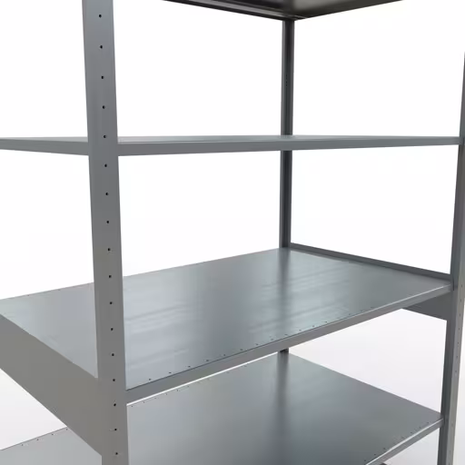 Étagère de base, étagère, système enfichable MULTIplus150, 2500 x 1300 x 800 mm, 6 étagères, galvanisée de Schulte Lagertechnik de la catégorie du système enfichable