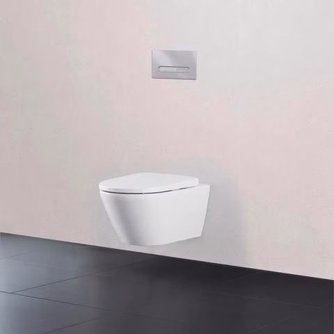 Detailbild 4018681 Ensemble WC mural Duravit 540 mm D-Neo blanc, chasse d'eau basse rimless, siège WC avec abaissement automatique, Durafix inclus