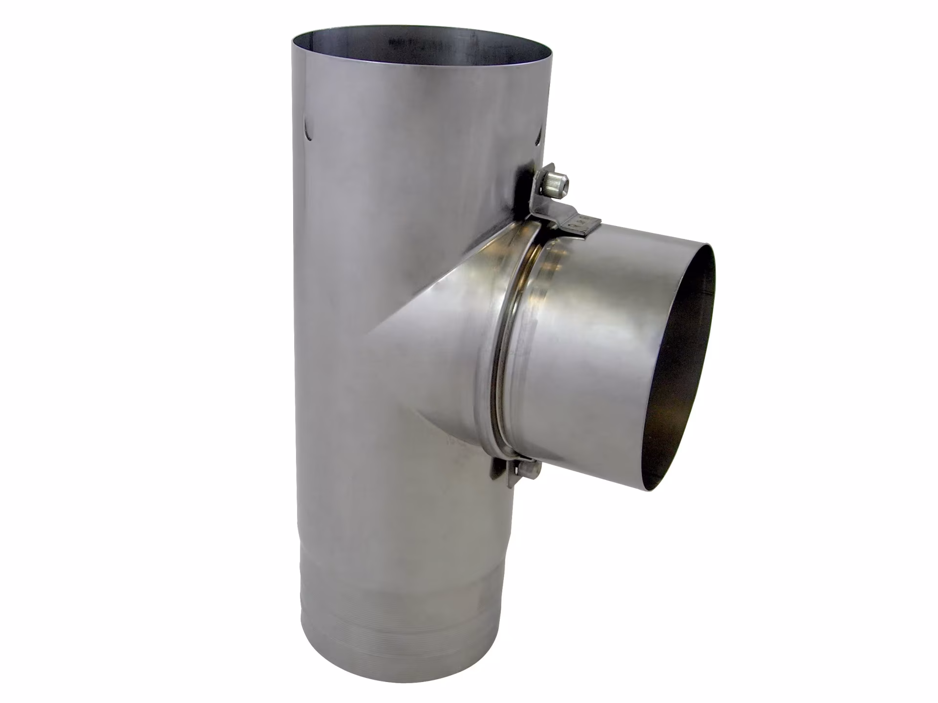 Raccord de combustion EW à simple paroi 90° SkobInox D250 de la catégorie Système de fumées en acier inoxydable à simple paroi avec le réf. 670652