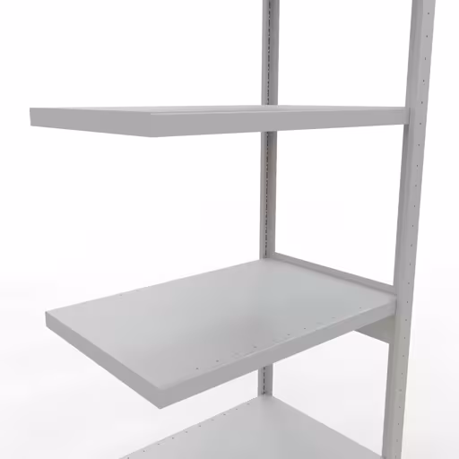 Figura n. 14 dell'articolo scaffale aggiuntivo, scaffale a scaffale, sistema a innesto MULTIplus250, 2500 x 750 x 500 mm, 6 ripiani, grigio chiaro RAL 7035 dal gruppo di prodotti sistema a innesto della marca Schulte Lagertechnik