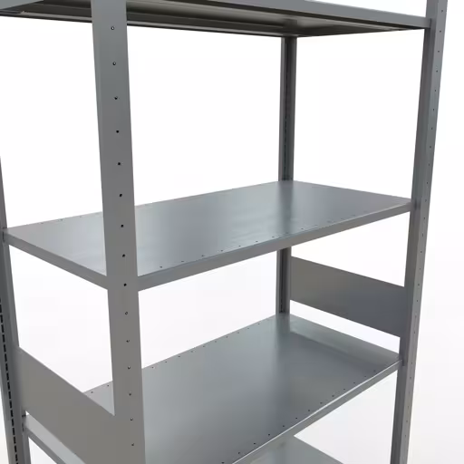 Immagine del prodotto n. 6 dell'articolo scaffale base, scaffale, sistema a innesto MULTIplus150, 3000 x 1000 x 500 mm (AxLxP), 7 ripiani, barre longitudinali, zincato dalla gamma di prodotti del sistema a innesto della marca Schulte Lagertechnik