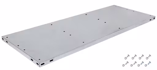 Étagère supplémentaire BASIC70 900 x 350, galvanisée, avec 8 vis + écrous de la marque Schulte Lagertechnik de la gamme de produits système à vis
