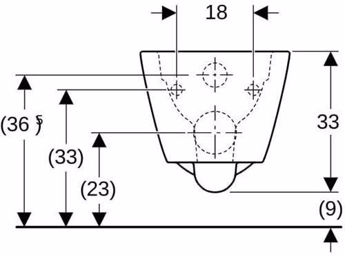 Geberit Smyle, WC sospeso, angolare, incasso a parete, senza bordi, bianco