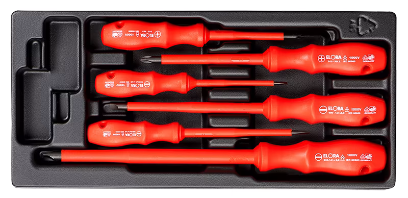 Set di cacciaviti VDE, 6 pezzi, MS-32 della categoria cacciaviti VDE con articolo n. 0000532001000