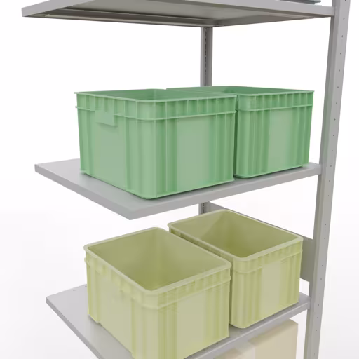 Immagine aggiuntiva dell'articolo Scaffali aggiuntivi, scaffali, sistema a innesto MULTIplus150, 3000 x 750 x 600 mm (AxLxP), 7 ripiani, barre longitudinali, RAL 7035 grigio chiaro Immagine aggiuntiva dell'articolo Scaffale aggiuntivo, scaffale MULTIplus150 sistema a innesto, 3000 x 750 x 600 mm (AxLxP), 7 ripiani, barra longitudinale, RAL 7035 grigio chiaro da scaffale aggiuntivo