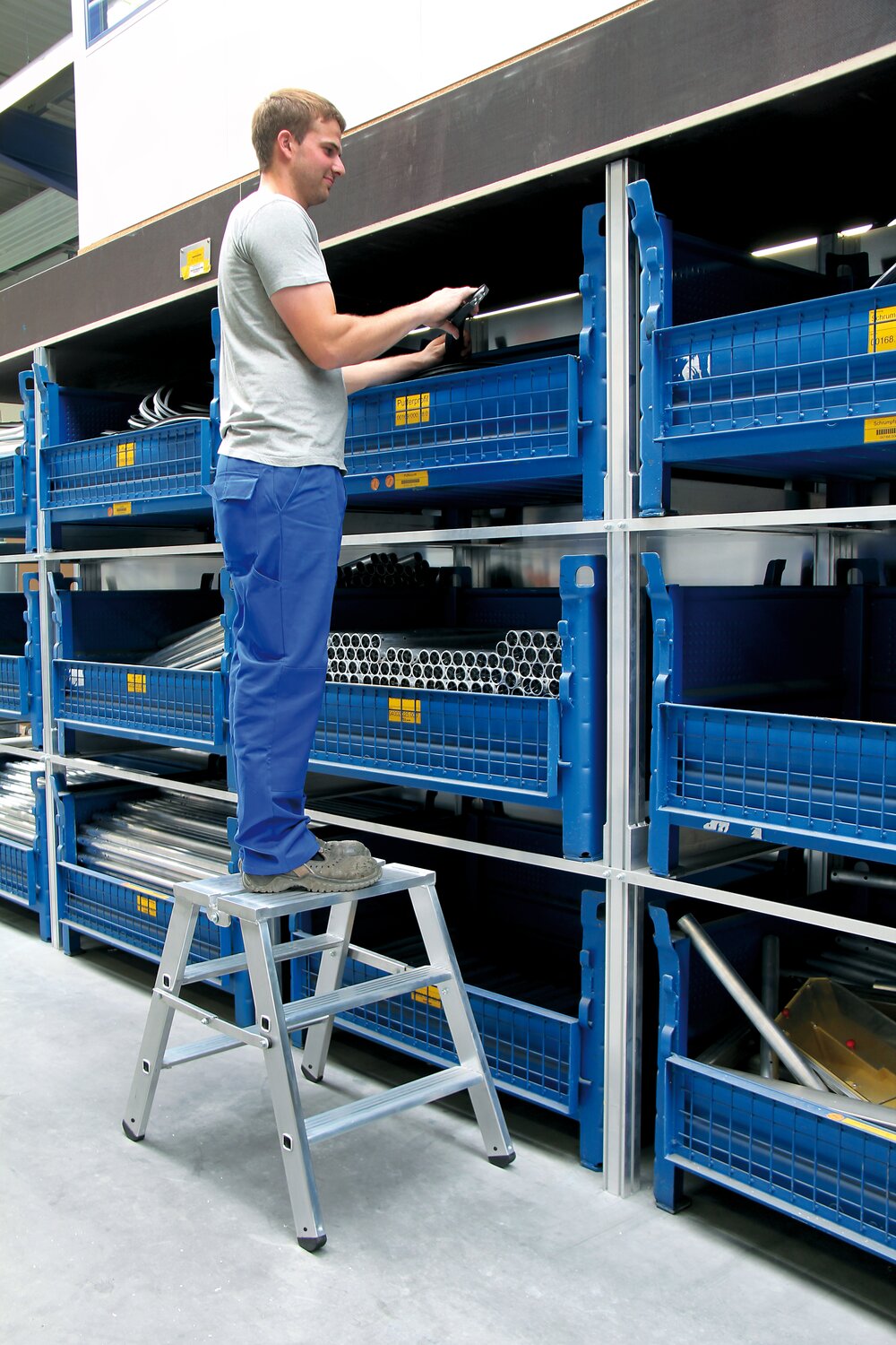 Milieubild 3812434 Piattaforma pieghevole Munk accessibile da entrambi i lati Gradini 2x4