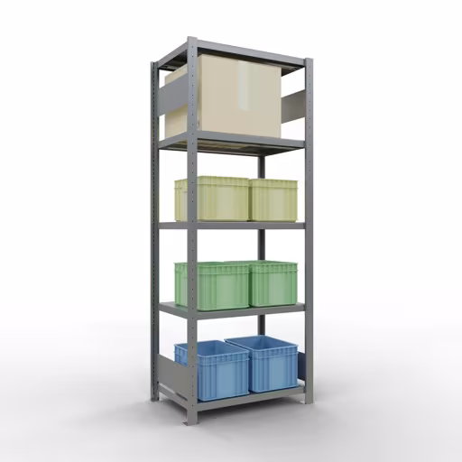 Immagine del prodotto n. 14 dell'articolo scaffale base, scaffale, sistema a innesto MULTIplus250, 2000 x 750 x 500 mm (AxLxP), 5 ripiani, barre longitudinali, zincato Figura n. 14 dell'articolo scaffale base, scaffale, sistema a innesto MULTIplus250, 2000 x 750 x 500 mm (AxLxP), 5 ripiani, barre longitudinali, zincato del gruppo di prodotti sistema a innesto della marca Schulte Lagertechnik