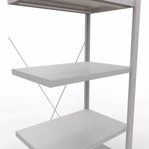Figura n. 8 dell'articolo scaffale aggiuntivo, scaffale, sistema a innesto MULTIplus250, 2000 x 750 x 500 mm (AxLxP), 5 ripiani, traversa, RAL 7035 grigio chiaro del gruppo di prodotti sistema a innesto della marca Schulte Lagertechnik
