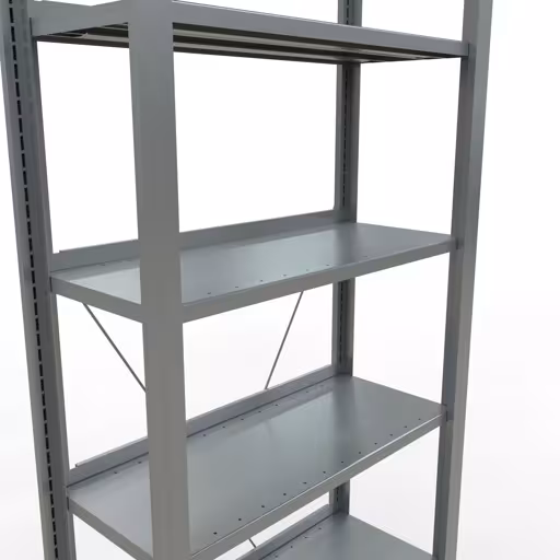 Figure n° 11 de l'article étagère de base, étagère de bureau, système enfichable MULTIplus85, 2300 x 750 x 300 mm, 7 étagères, galvanisées, avec barre d'arrêt du groupe de produits étagères de bureau de la marque Schulte Lagertechnik