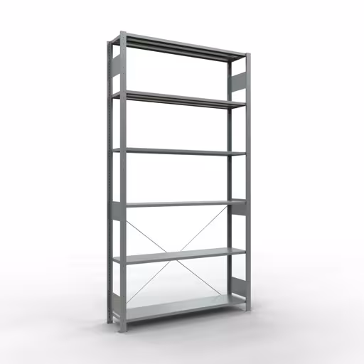 Scaffale base con sistema a innesto 2500x1300x300 mm, tipo 150 kg, zincato della marca Schulte Lagertechnik dalla gamma di prodotti del sistema a innesto
